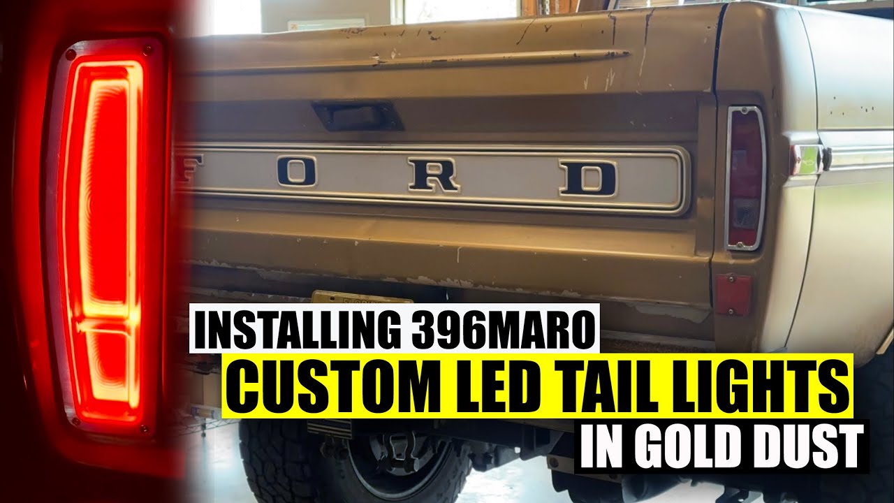 Installing Custom LED Tail Lights from @396maro in Gold Dust!