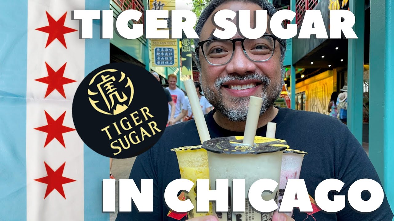 🇹🇼 First time trying TIGER SUGAR bubble teas — Now in Chicago 🐯🧋✨