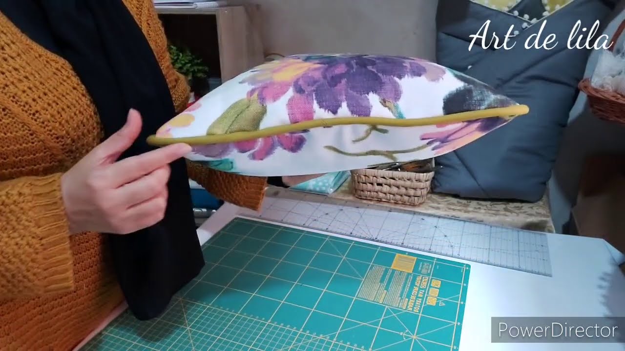 Comment coudre un passepoil sur un coussin enveloppe DIY اسهل طريقة خياطة مخدة بالكوردون
