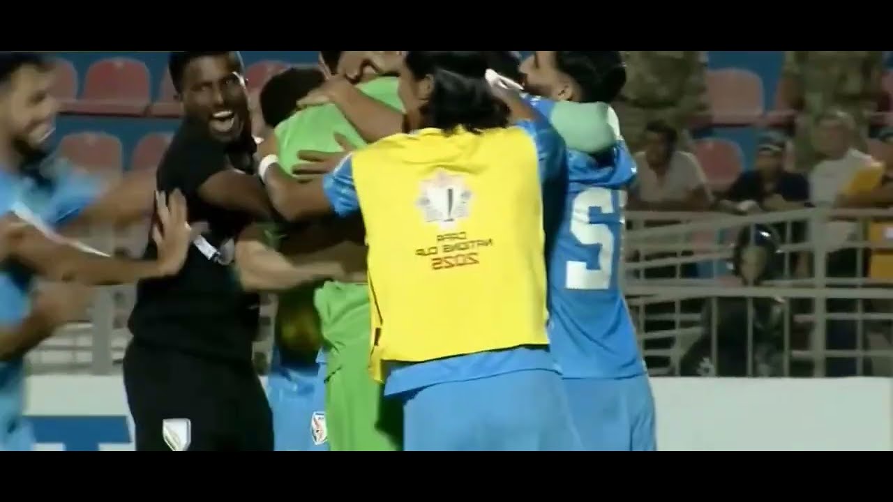 India Vs Oman Tie Breaker In CAFA Nations Cup ❤️ India Secured 3rd Place 🇮🇳 India Won By 4-3