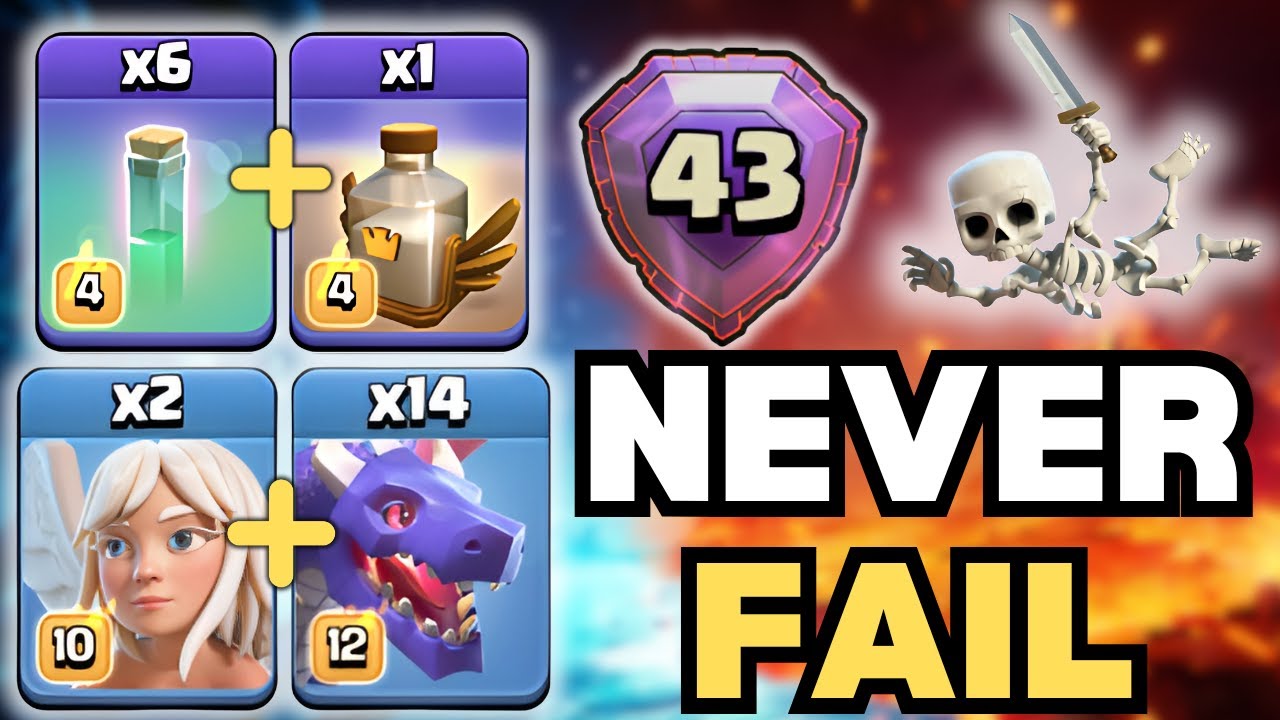 I am Rank 43 with This Army that Gets STRONGER after the update in Clash Of Clans