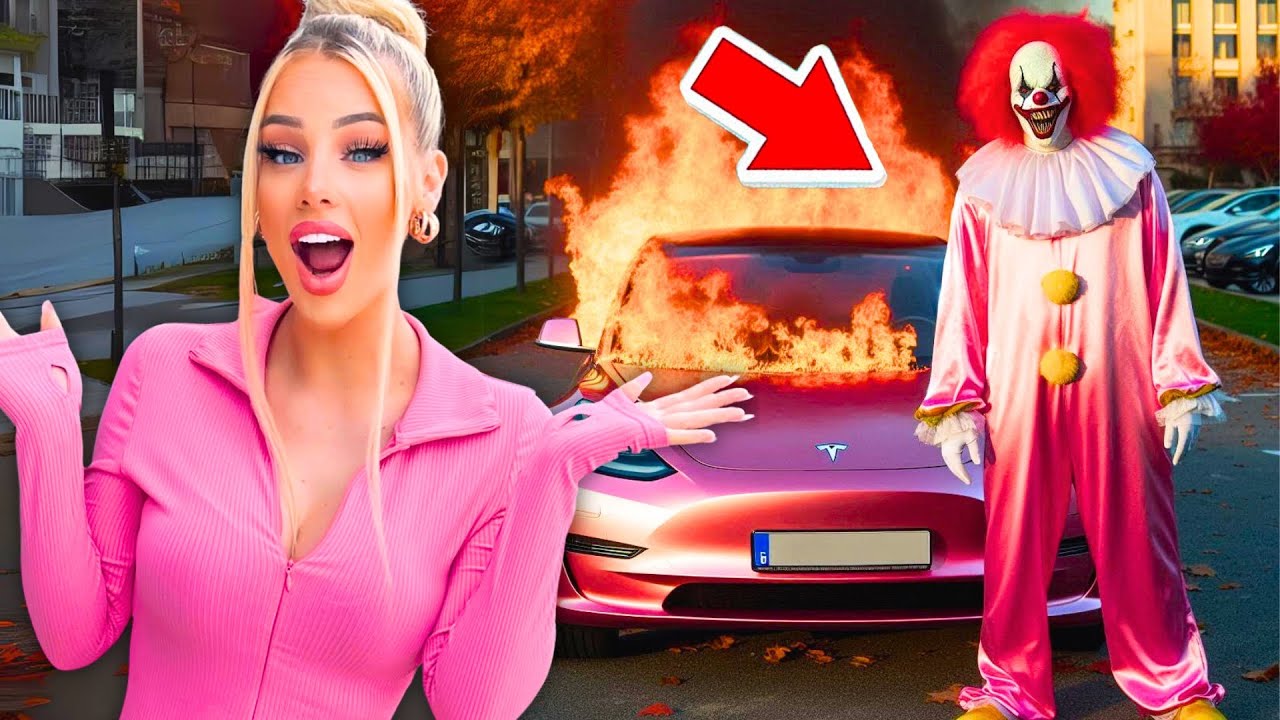HORROR CLOWN zündet TESLA an 😳
