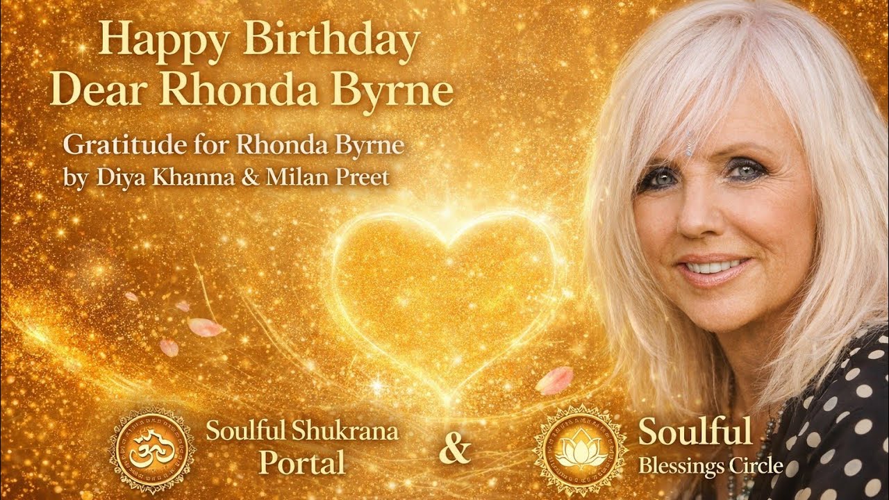 Thank you thank you thank you Rhonda Byrne💛 With Love & Gratitude Soulful Shukrana Portal✨🌟💖🙏🏻