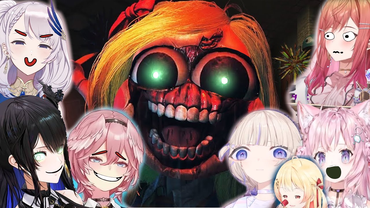 【Poppy Playtime】Hololive member jumpscare and funny moment part 6