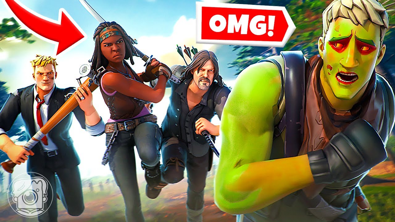 ESCAPE THE WALKING DEAD ZOMBIES... or DIE! (Fortnite Infection)