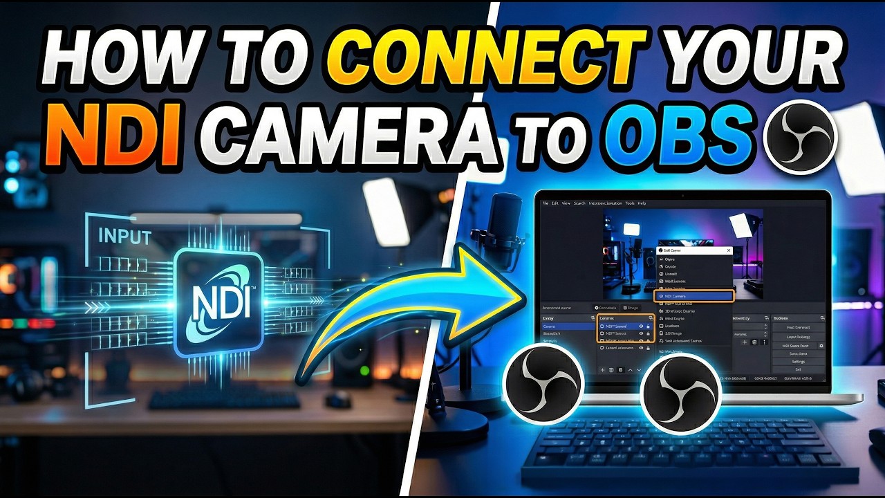 Connect your NDI camera to OBS - No capture card needed!