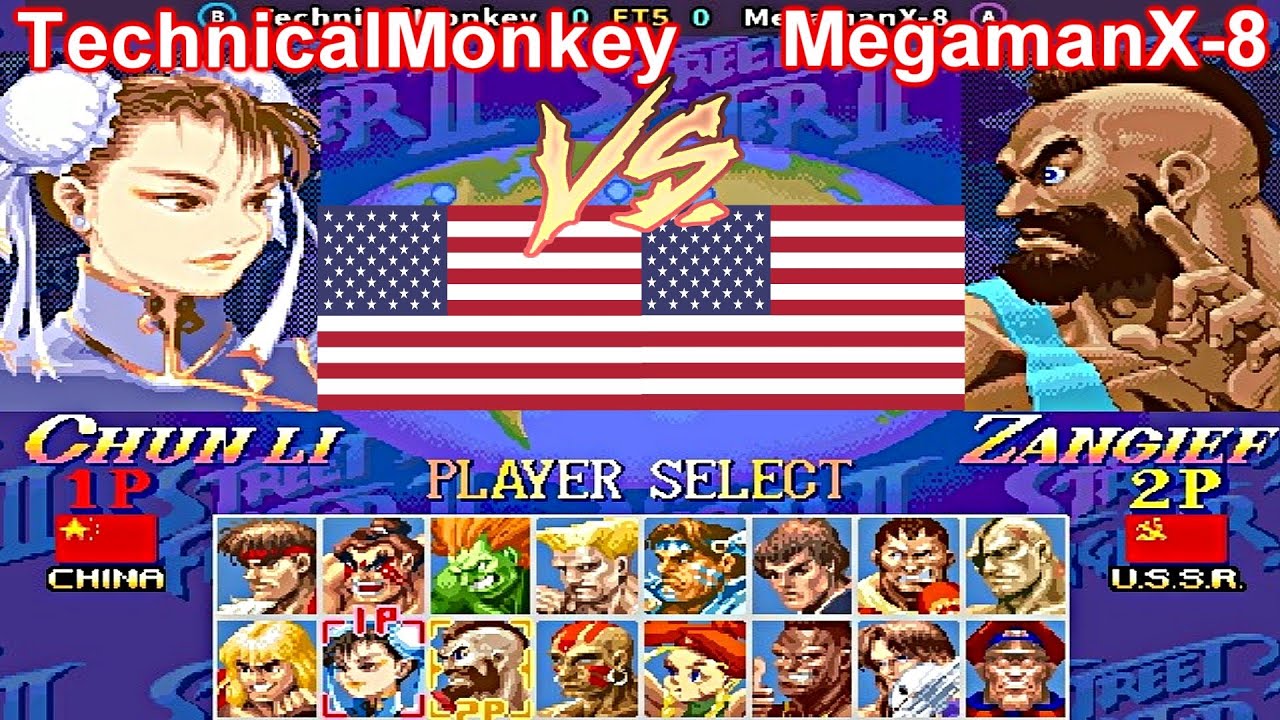 Super Street Fighter II X: Grand Master Challenge - TechnicalMonkey vs MegamanX-8 FT5 x2