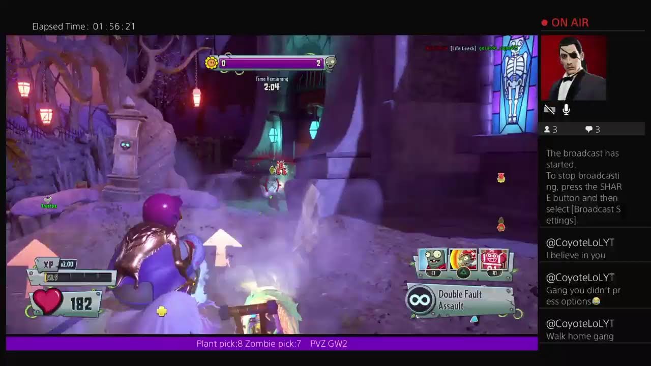 PVZ GW2 streaming to max rank plus 1v1