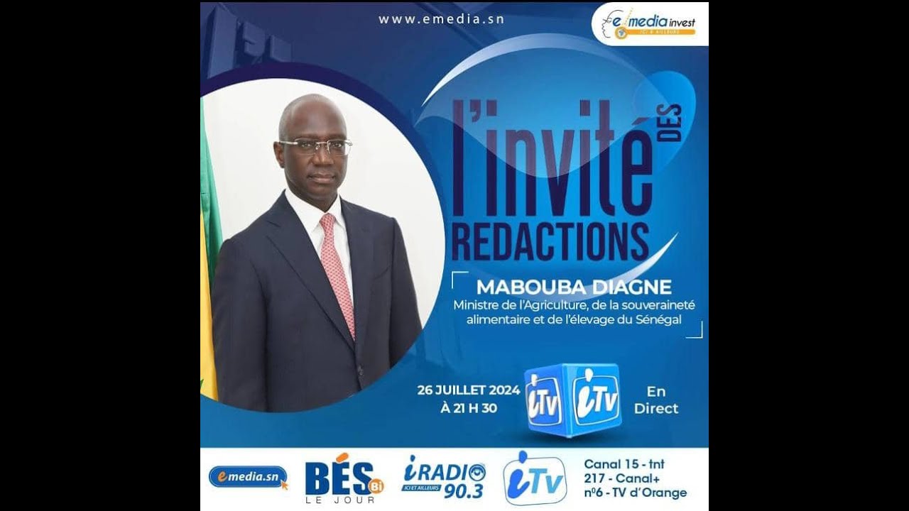 🔴[DIRECT] Invité des Rédactions : Mabouba Diagne  face aux rédactions de Emedia