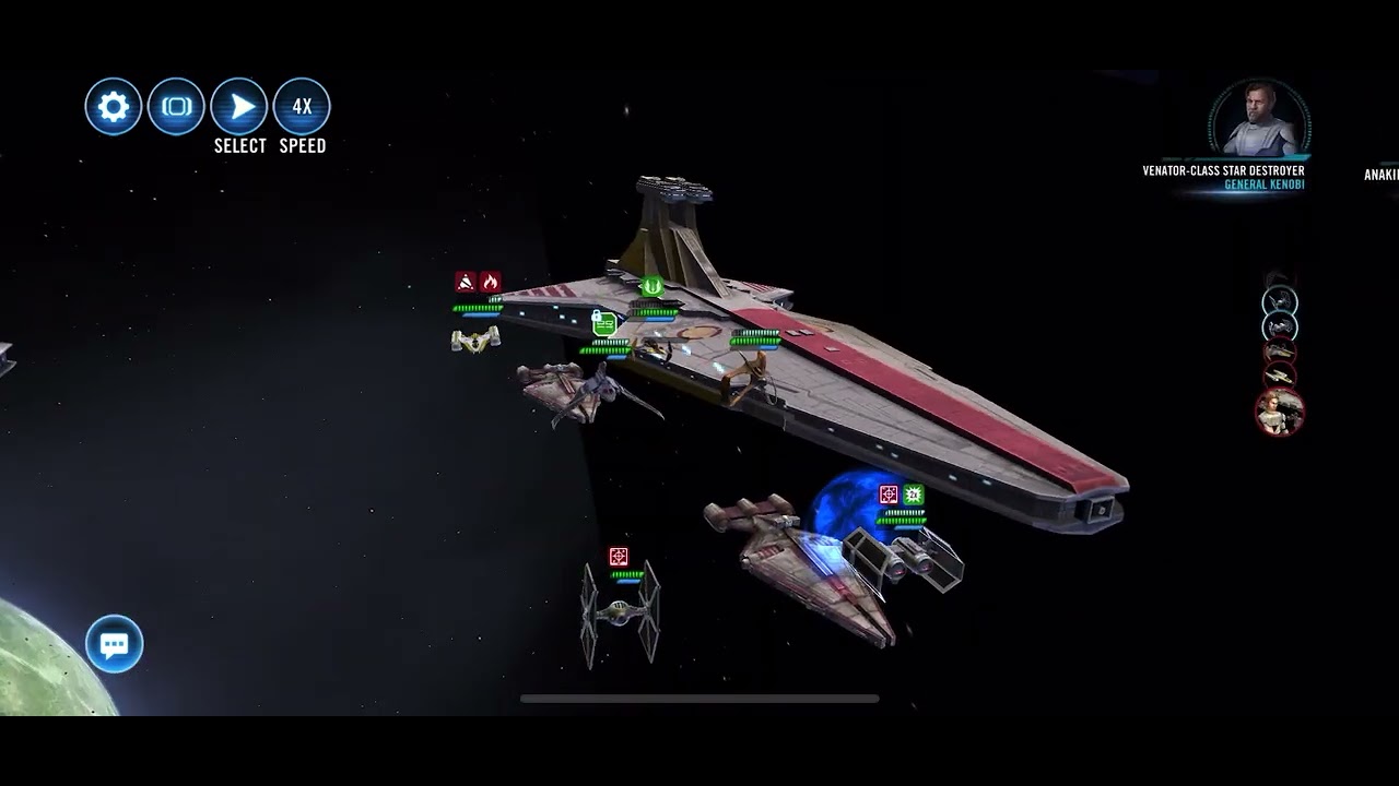Mandalore fleet combat mission using Chimera - SWGOH Rise of the Empire ROTE TB