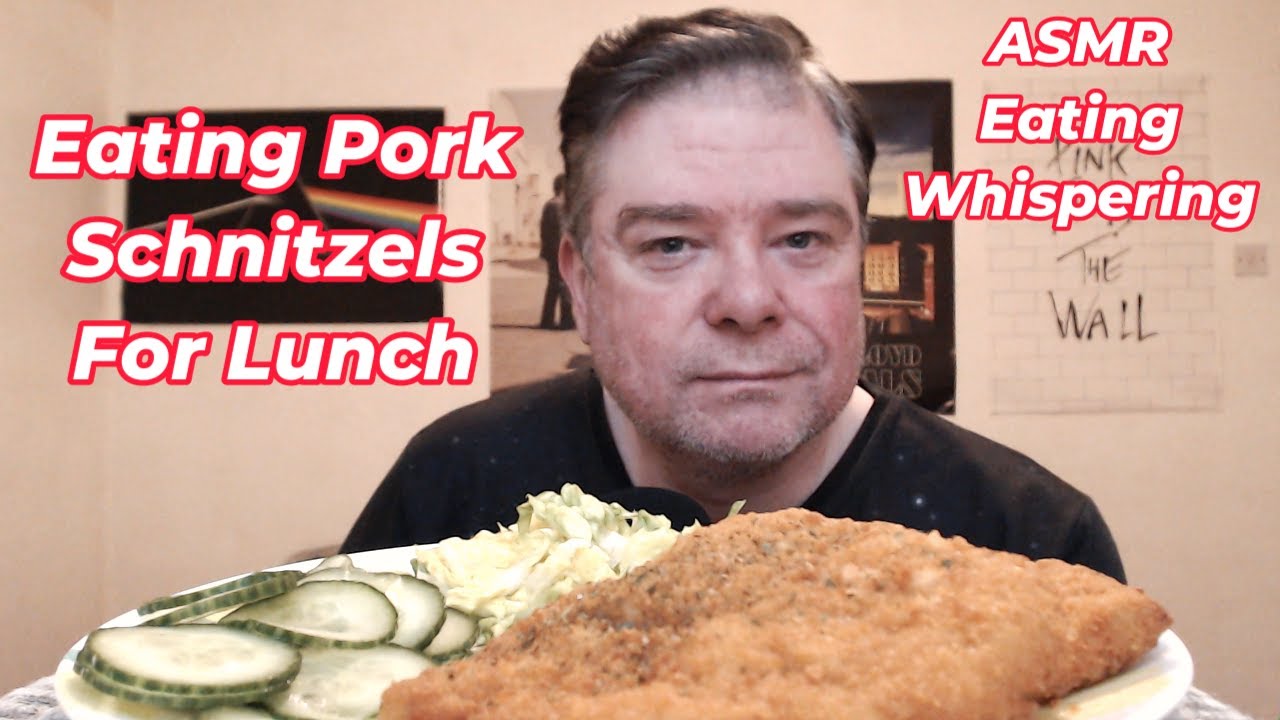 ASMR - Eating Pork Schnitzels For Lunch (Gentle Whispering)