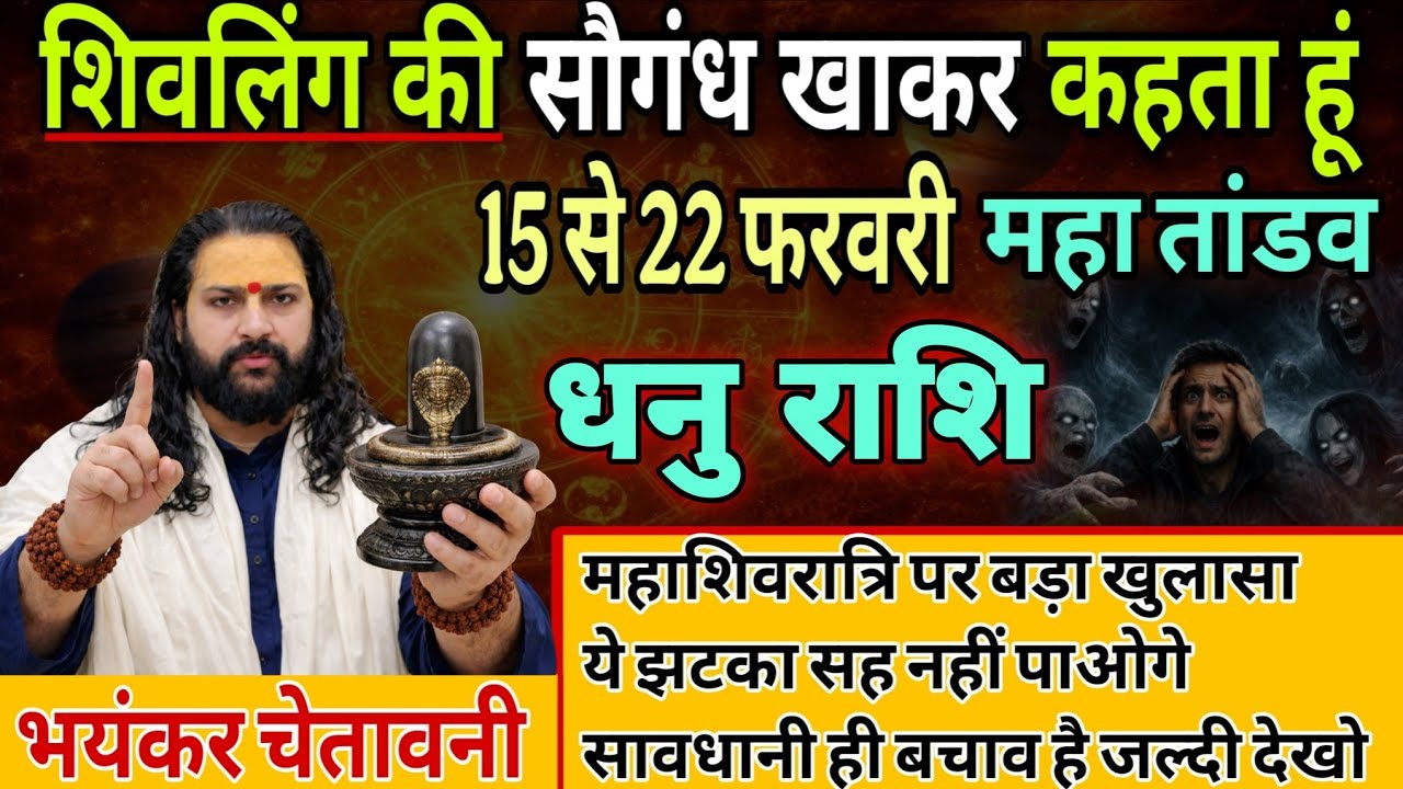 धनु राशि, 15,16,17 फरवरी, इस महाशिवरात्रि शिवलिंग की सौगंध खाकर कहता हूं 
