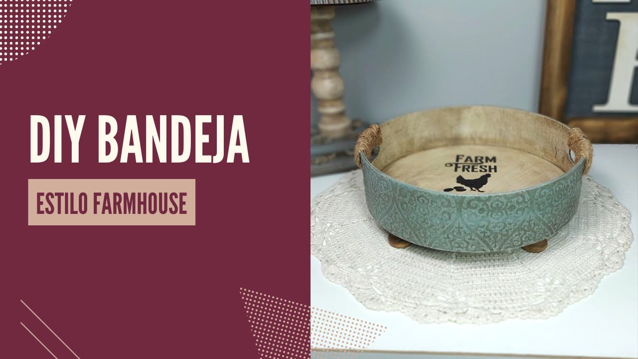 DIY Faça Você Mesmo Bandeja Estilo Farmhouse por Roberta Noia