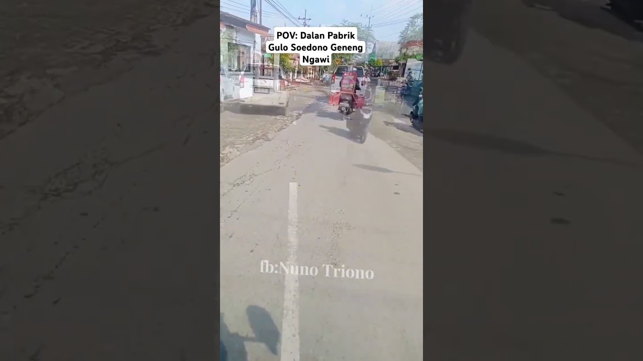 Dalan Neng Pabrik Gula Soedono Geneng Ngawi #vlog #kondisijalan #ngawi