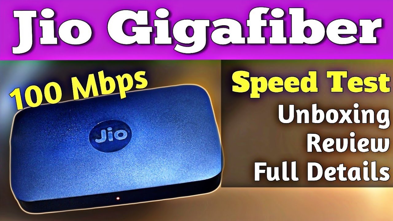 JIO FREE gigafiber broadband connection FTTH plans charges and speed test