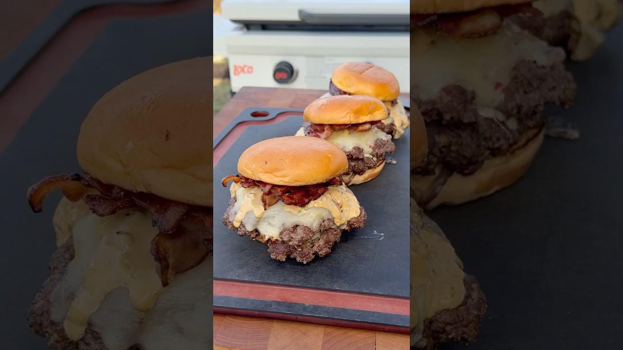 Bacon Jalapeno Smash Burgers