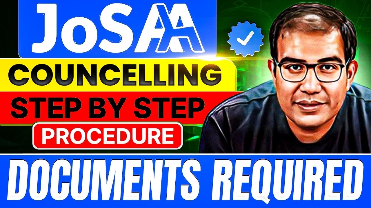 ALL ABOUT JOSAA 2026 | ✅ Steps by Step Process | ✅ Documents Required | Vinay Shur Sir