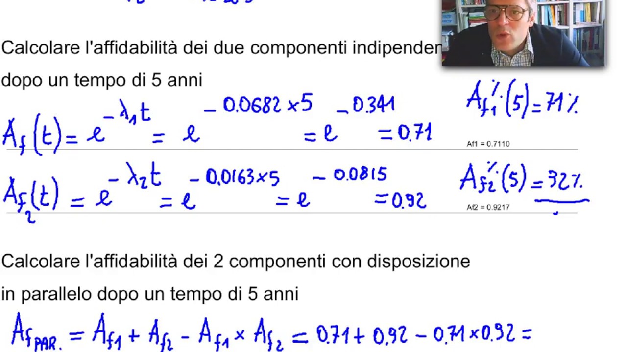 Affidabilità di un sistema in parallelo - AF104