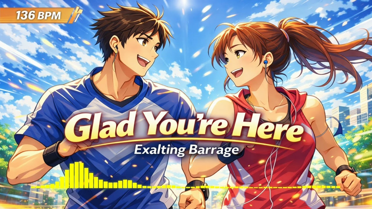 136 BPM Interval Walking Music – Fast-Paced Anime Workout - Glad You're Here