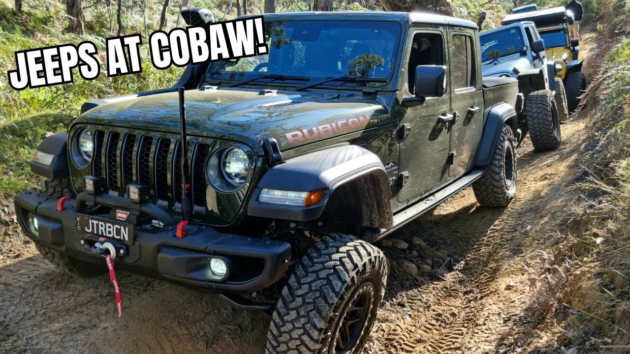 Jeeps 4x4 Day at Cobaw Vic With Double Black Off Road | Jeep Wrangler Jeep Gladiator