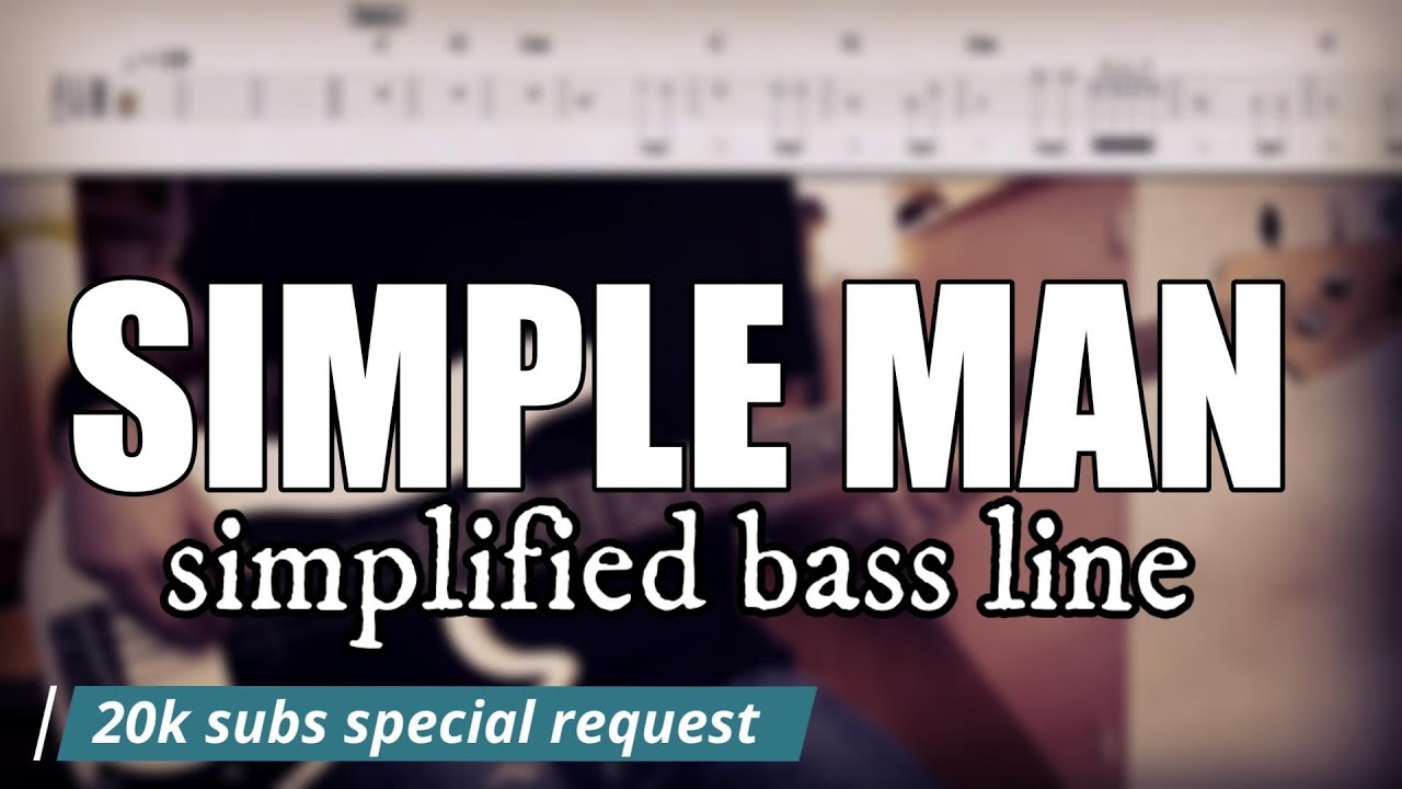 Simple Man (in C) - Lynyrd Skynyrd | Simplified bass line with tabs #190