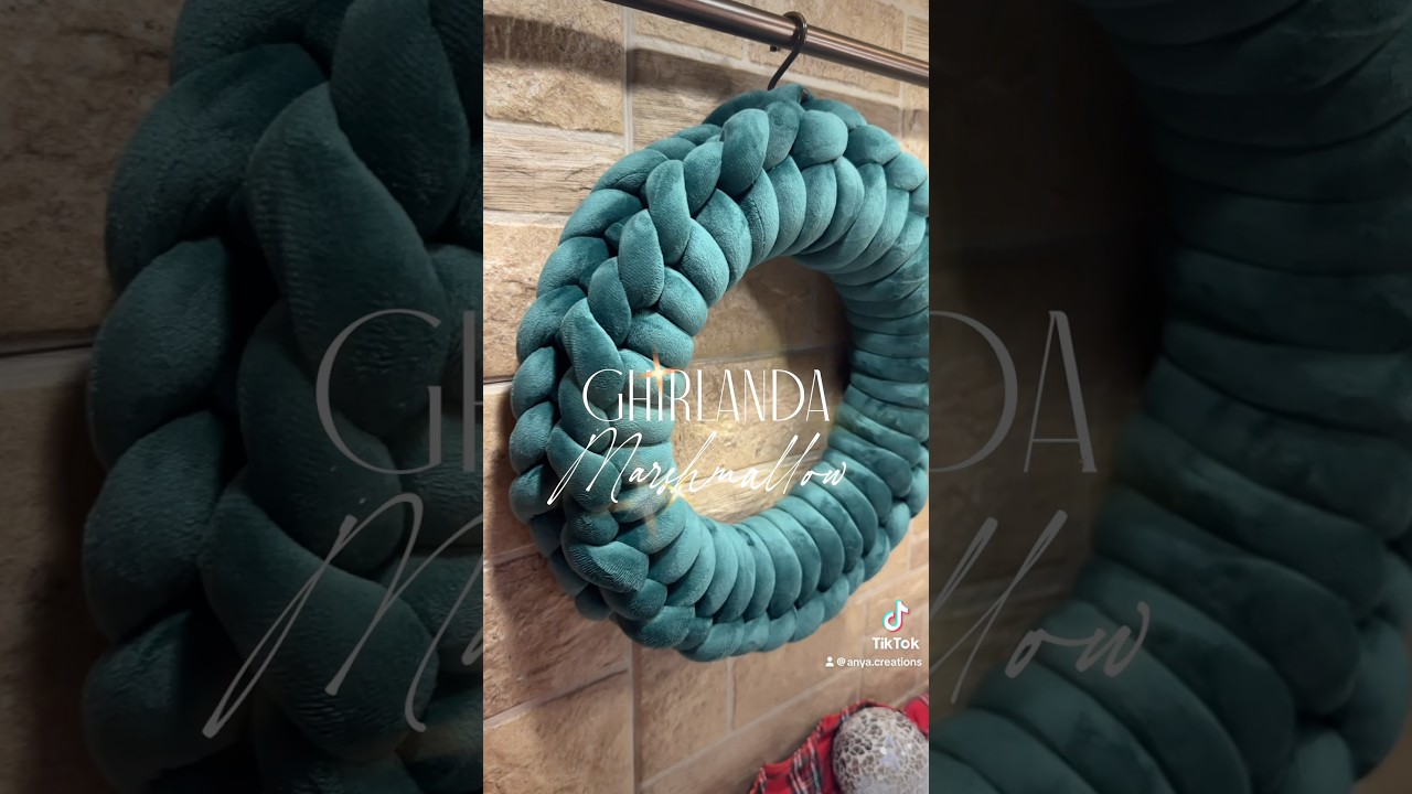 Tutorial ghirlanda marshmallow DIY #diy #ghirlanda #handmade #christmas #tutorial #filatomarshmallow