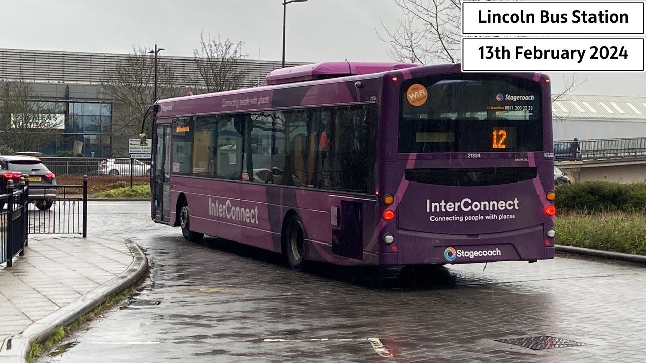 Buses at Lincoln Central (13/02/2024)