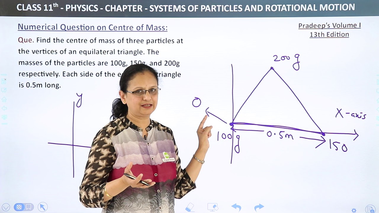 Class 11 Physics | Numerical Question on Centre of Mass (Part -1) | Particles and Rotational Motion|
