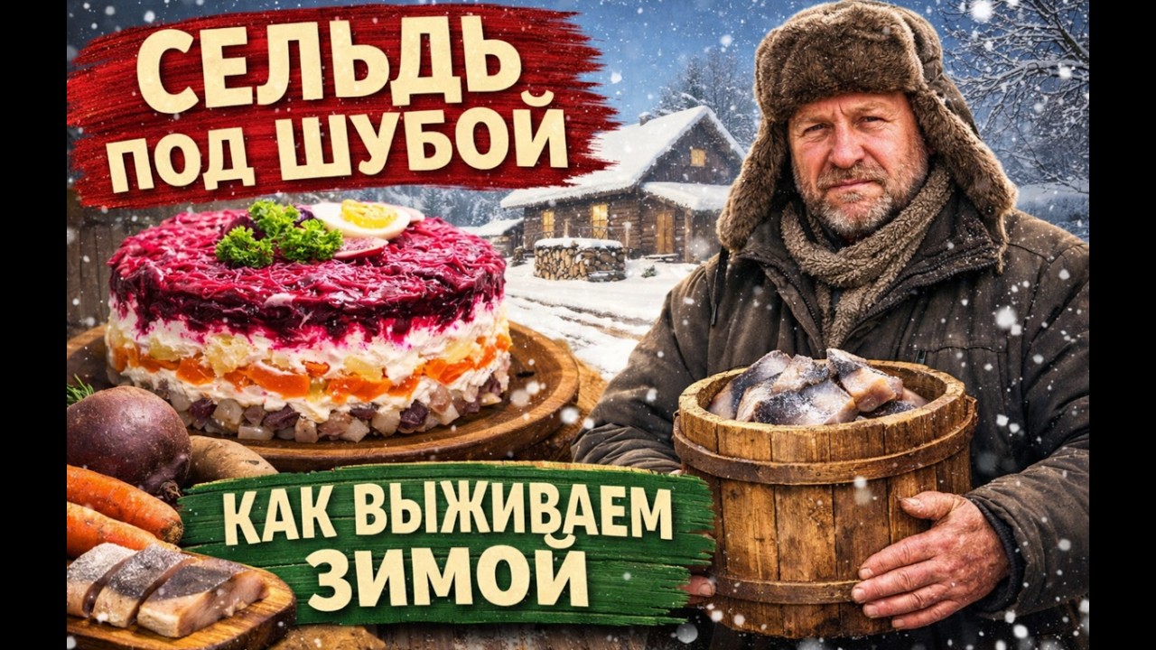 Сельдь под шубой по-деревенски | Как мы переживаем зиму