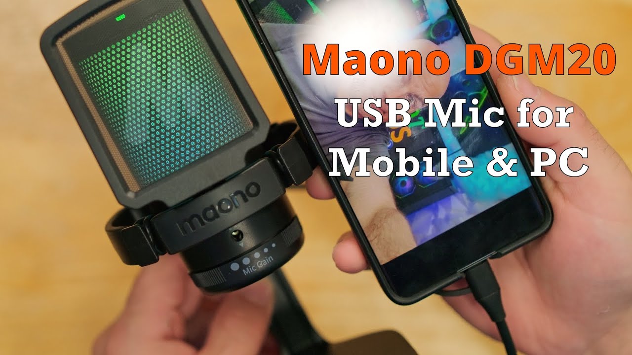 MAONO DGM20, Best Budget USB RGB Microphone