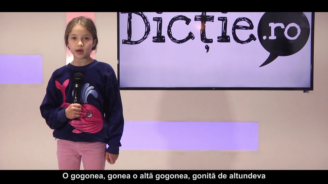 Exercițiu de dicție: O gogonea, gonea o altă gogonea