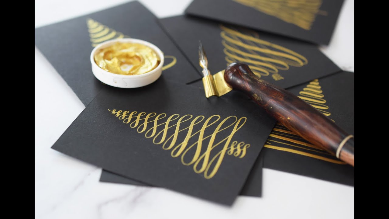 6 Simple Ways to Make a Calligraphy Christmas Tree