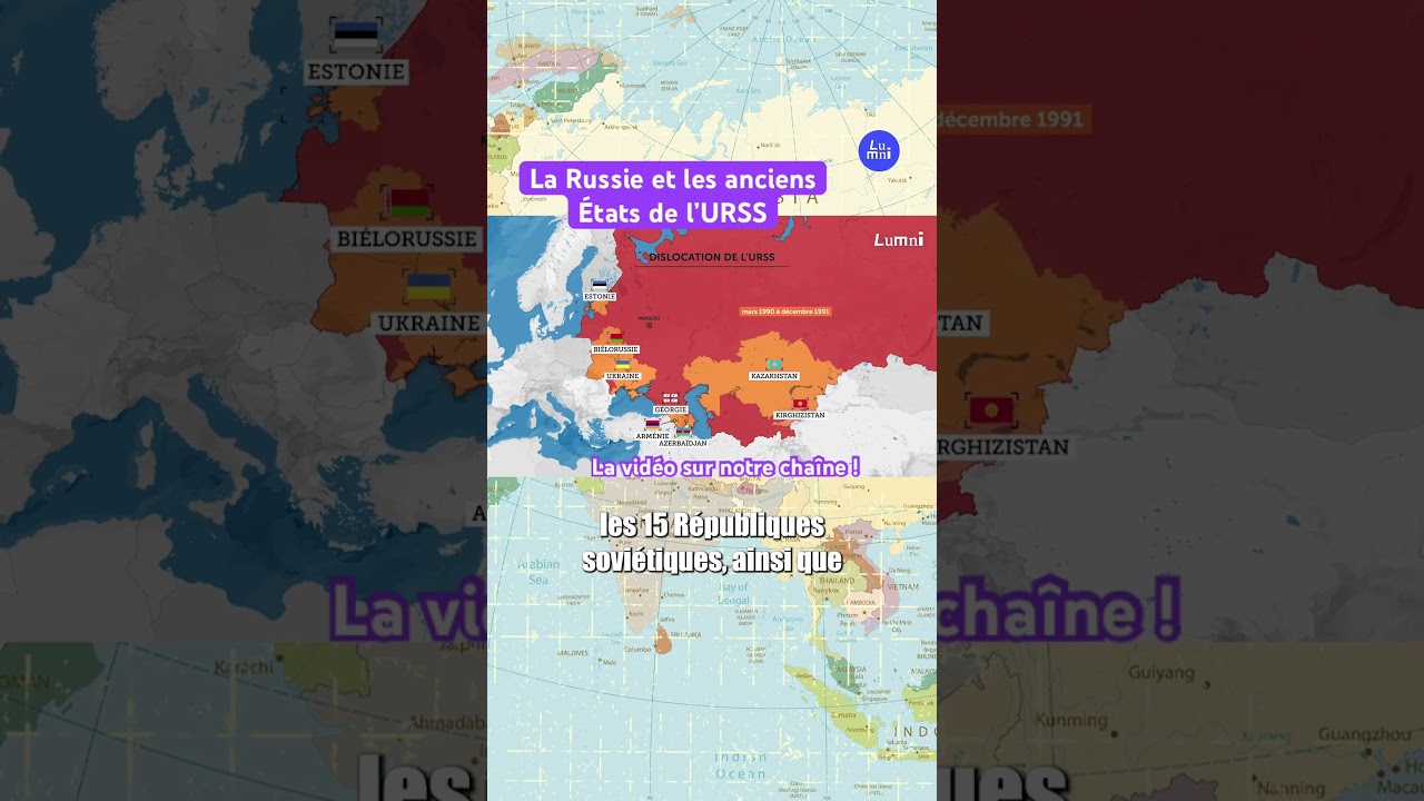 La Russie et les anciens États de l’URSS : de la dislocation aux guerres actuelles.