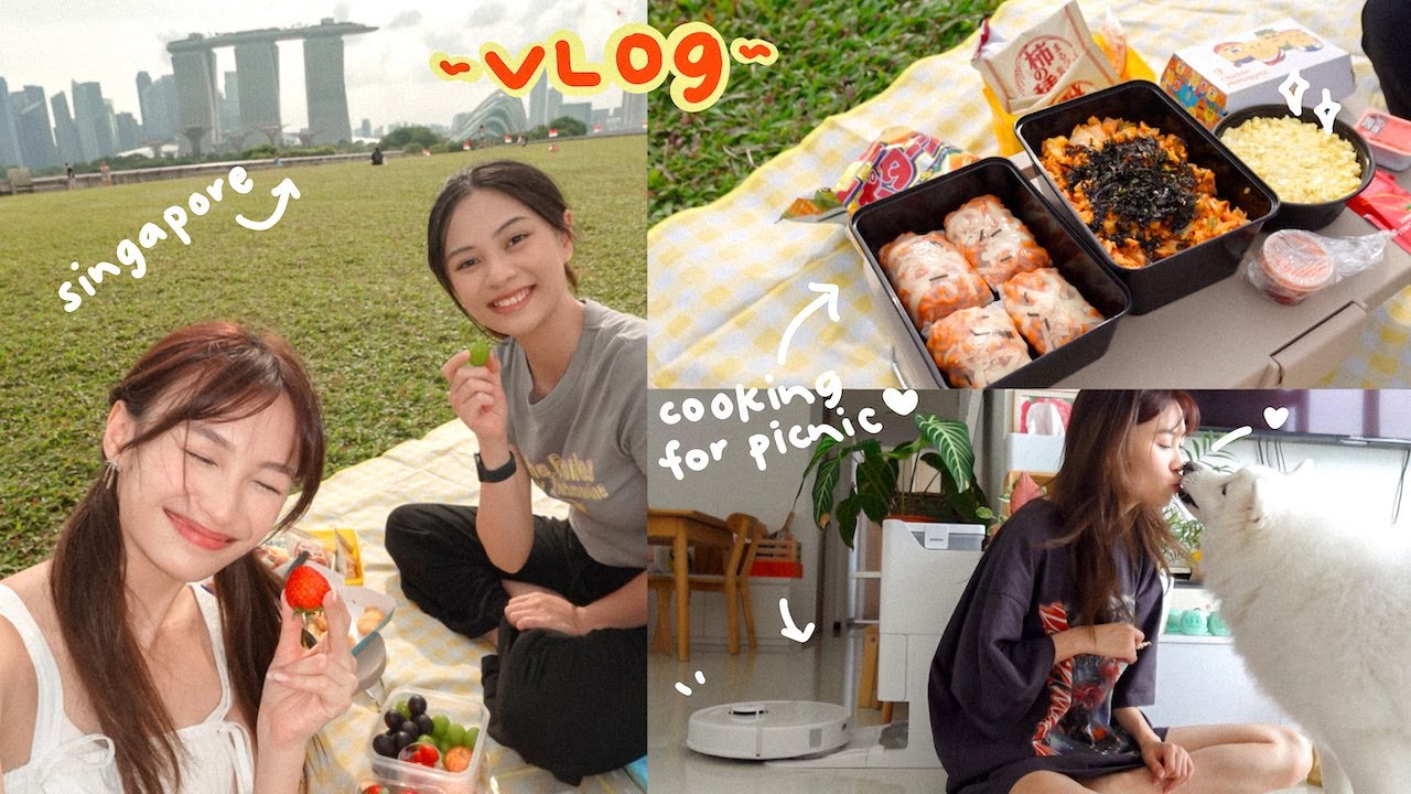 a picnic date in singapore 🍓😋 / VLOG
