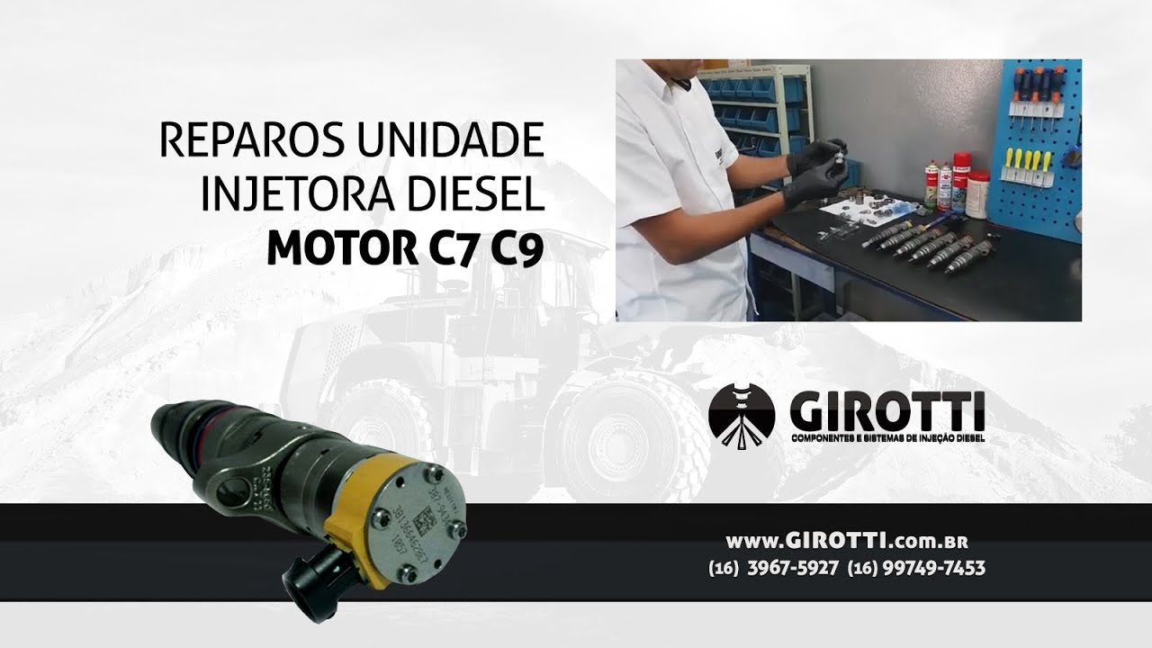 Reparos Unidade Injetora Diesel Motor C7 C9