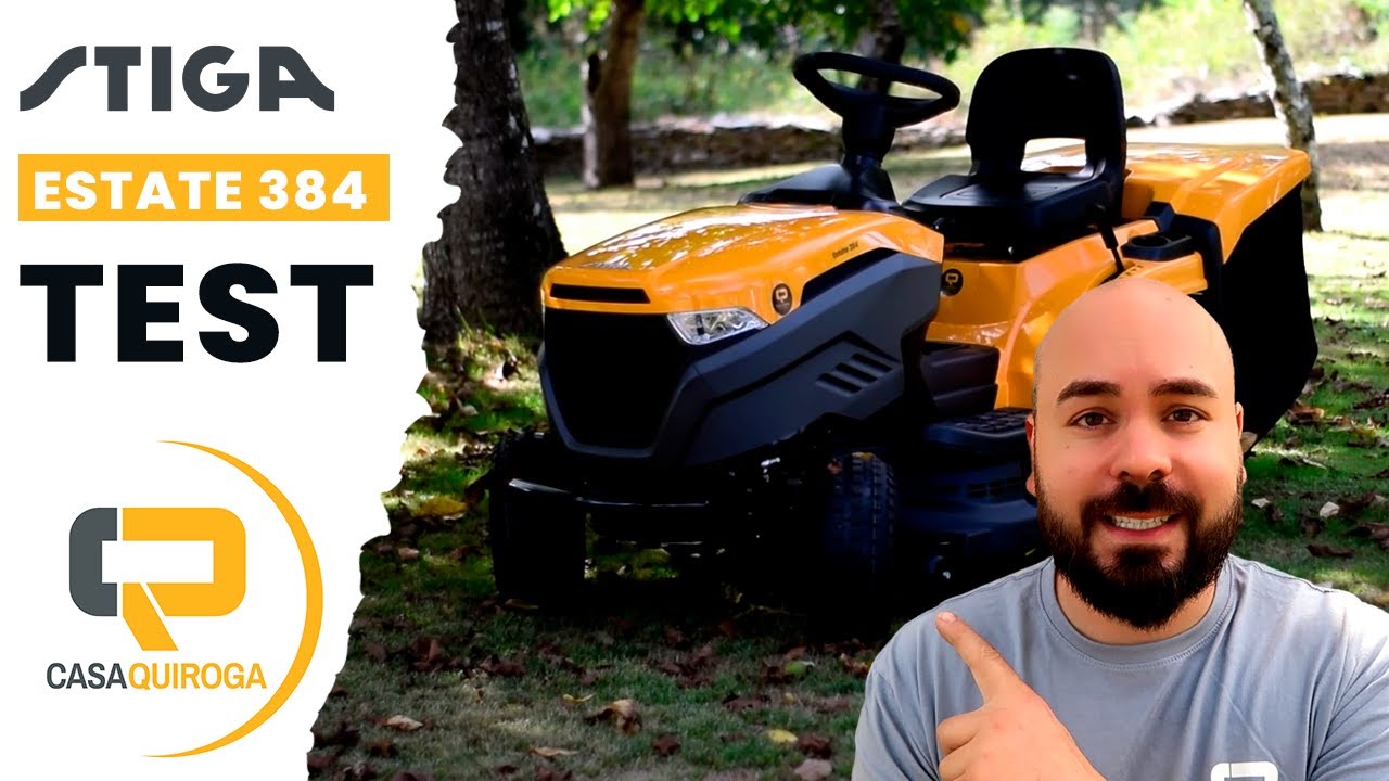 🟡 ¡IMPRESIONANTE! Stiga Estate 384: El tractor cortacésped que TODO USUARIO NECESITA | Review
