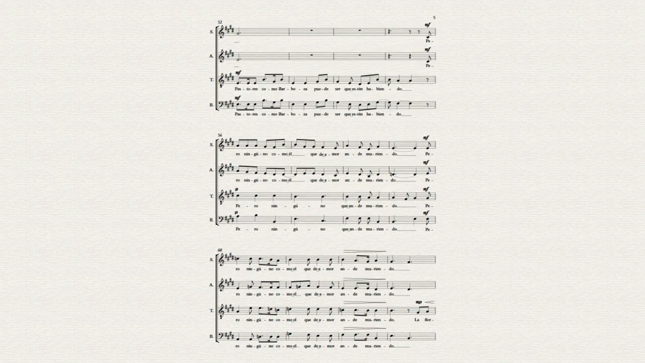 Pastor de nubes (Versión Coral SATB)