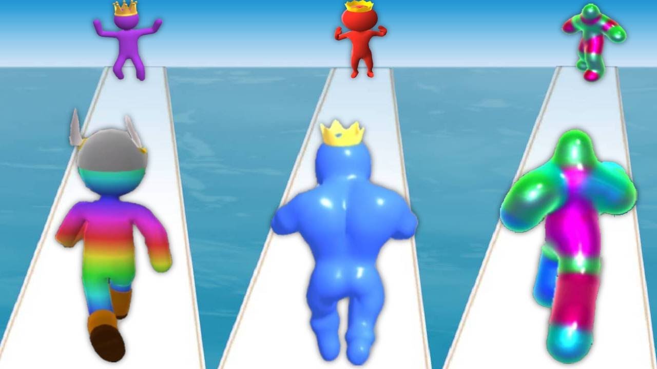 Giant Rush vs Blue Monster Run vs Blob Runner 3D - Triple Satisfying Mobile Games