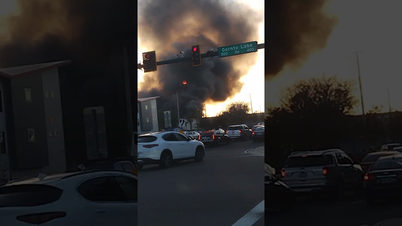 Lots of smoke in Brandon mall(2025)