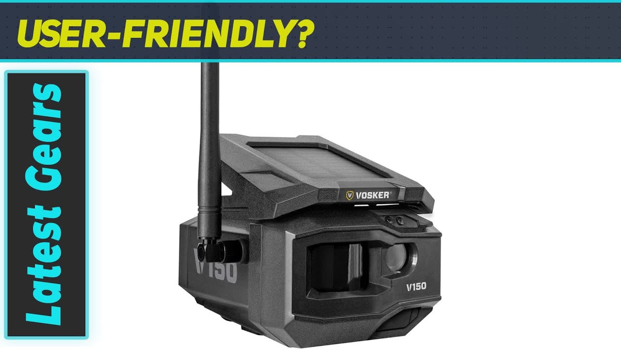 Vosker V150 Solar-Powered LTE Cellular Home Security Outdoor Camera | Motion Activated Sensor