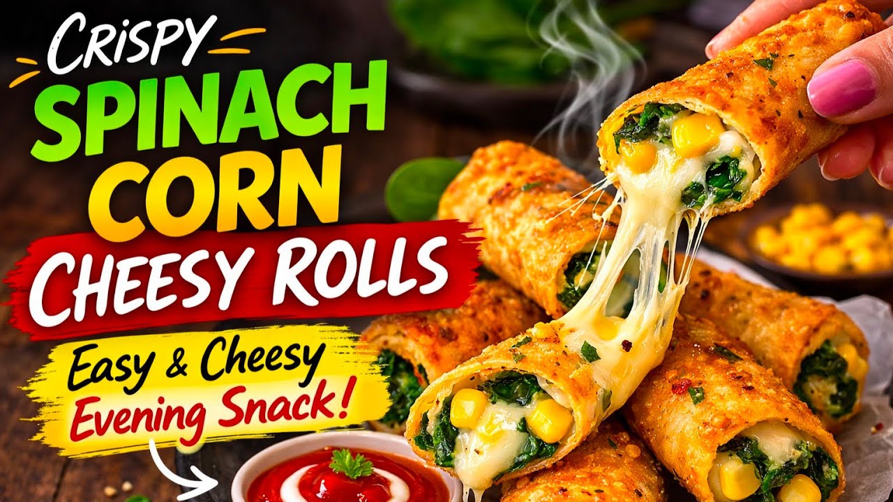 🔴LIVE CRISPY SPINACH CORN CHEESY SPRING ROLLS | Frozen Spring rolls 