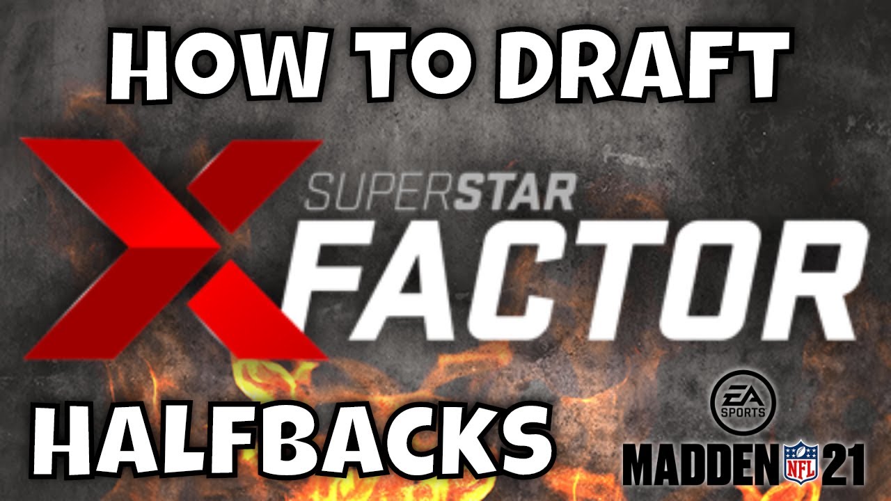 Madden 21 How to Draft SuperStar X Factor Running Backs Half Backs HB