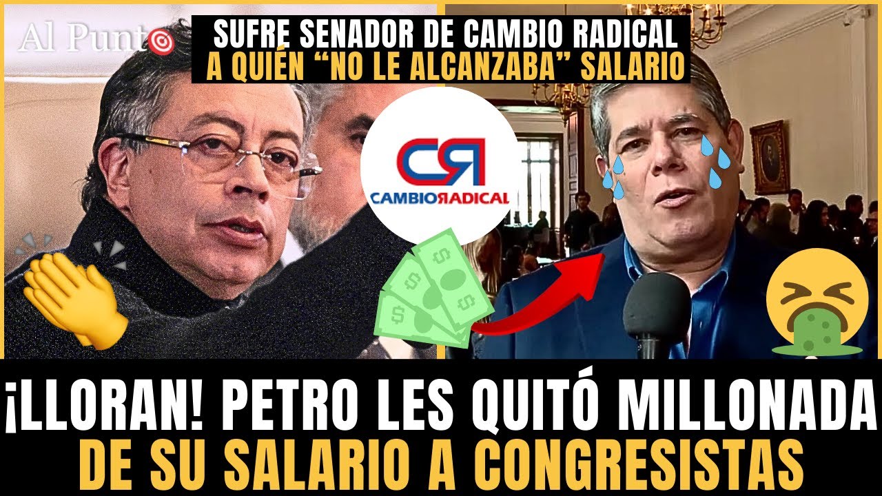 Petro dejó M4MANDO a CONGRESISTAS MANTENIDOS ¡Les QUITÓ MILLONADA de su SALARIO! Petro se les BURLÓ