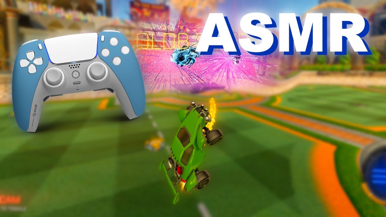 ASMR Gaming Rocket League Competitive Controller Sounds & Whispering