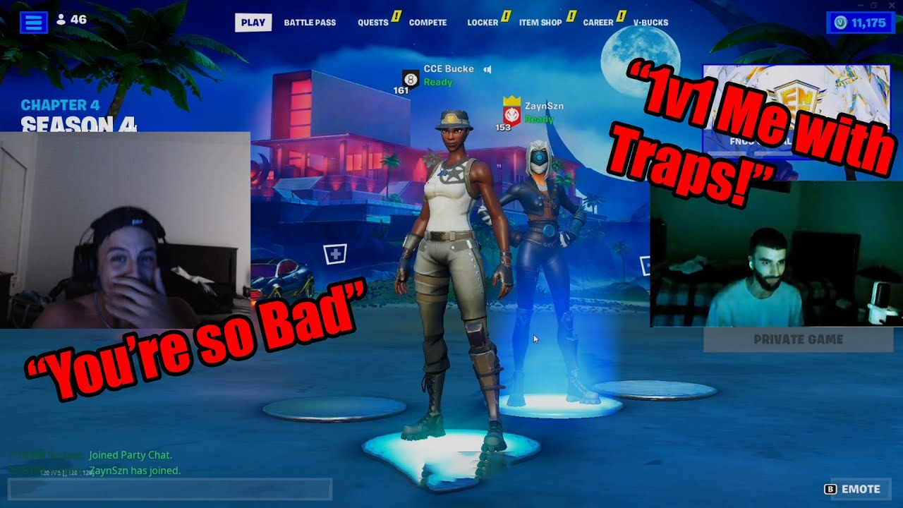 ZaynSZN calls BuckeFPS TRASH and Challenges him to a Zonewar 1V1 WAGER!!