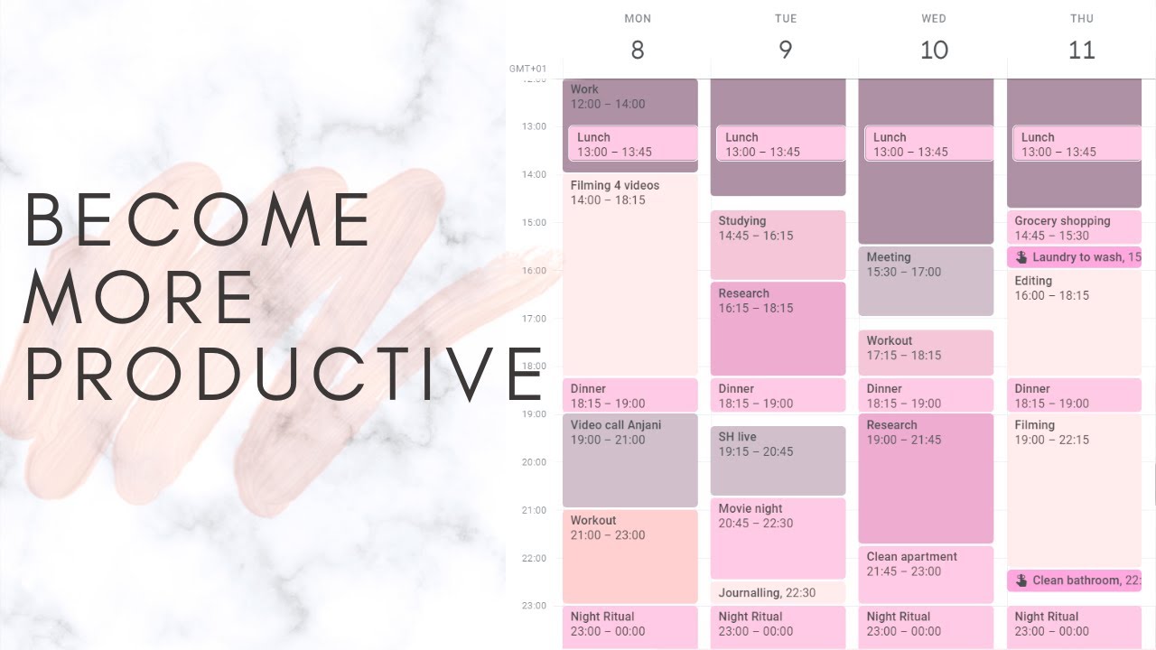 ♡ AMAZING Time Management Method - Time Blocking ♡
