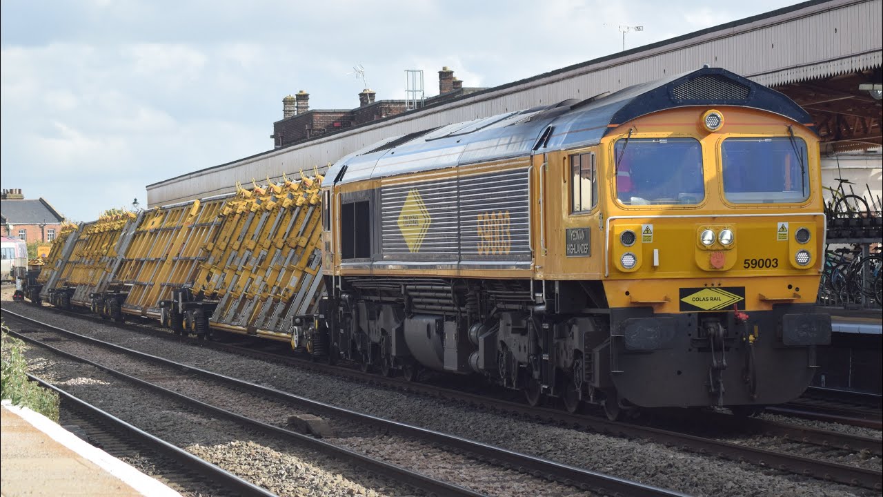 Trains at Leamington Spa (07/10/2024) (ft Chiltern Silver Set, 59, 66s and 70)