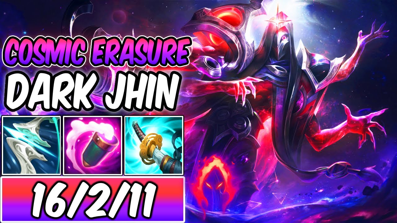 S+ FULL CRIT DARK COSMIC ERASURE JHIN GAMEPLAY | Best Build & Runes | League of Legends