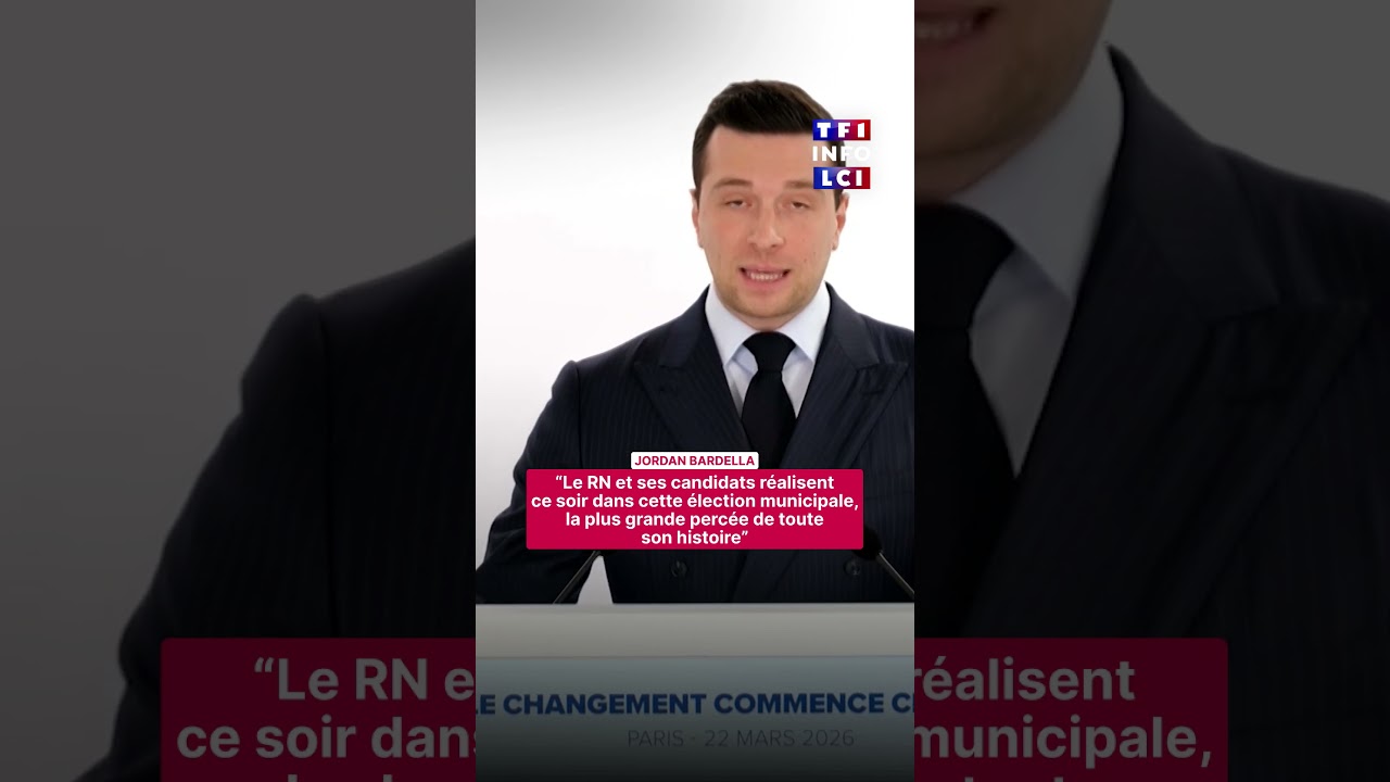🔴 Jordan Bardella s'exprime apr&egrave;s les r&eacute;sultats du second tour des municipales