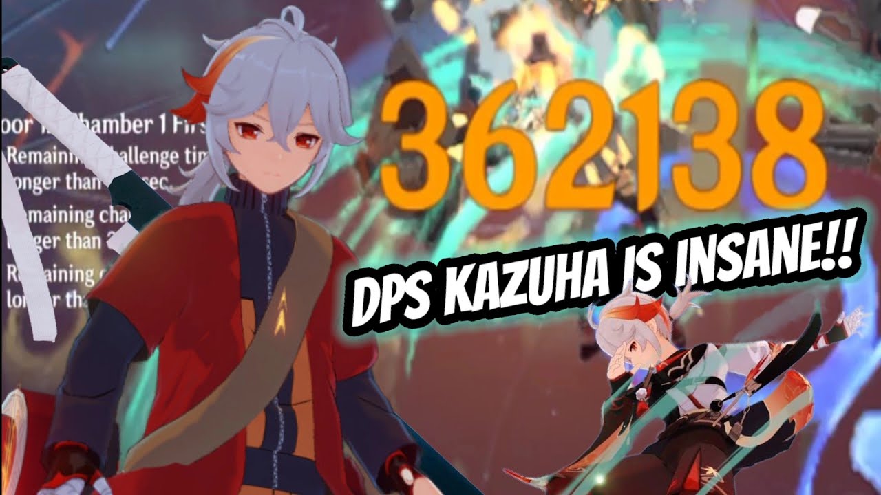 Kazuha vaporize team vs spiral abyss 5.0 floor 12